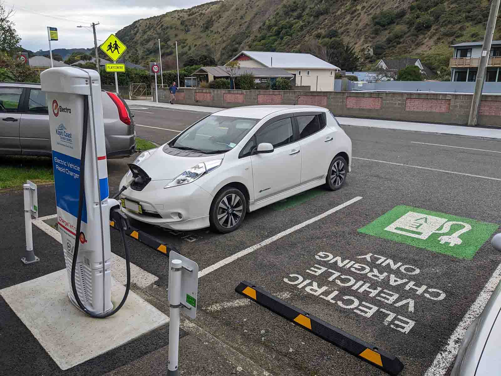 Paekākāriki electric vehicle charging parking
