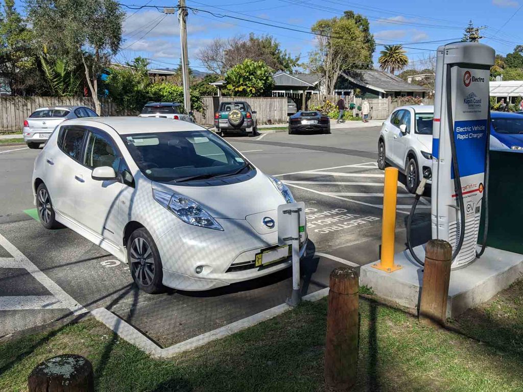 Waikanae electric vehicle charging location