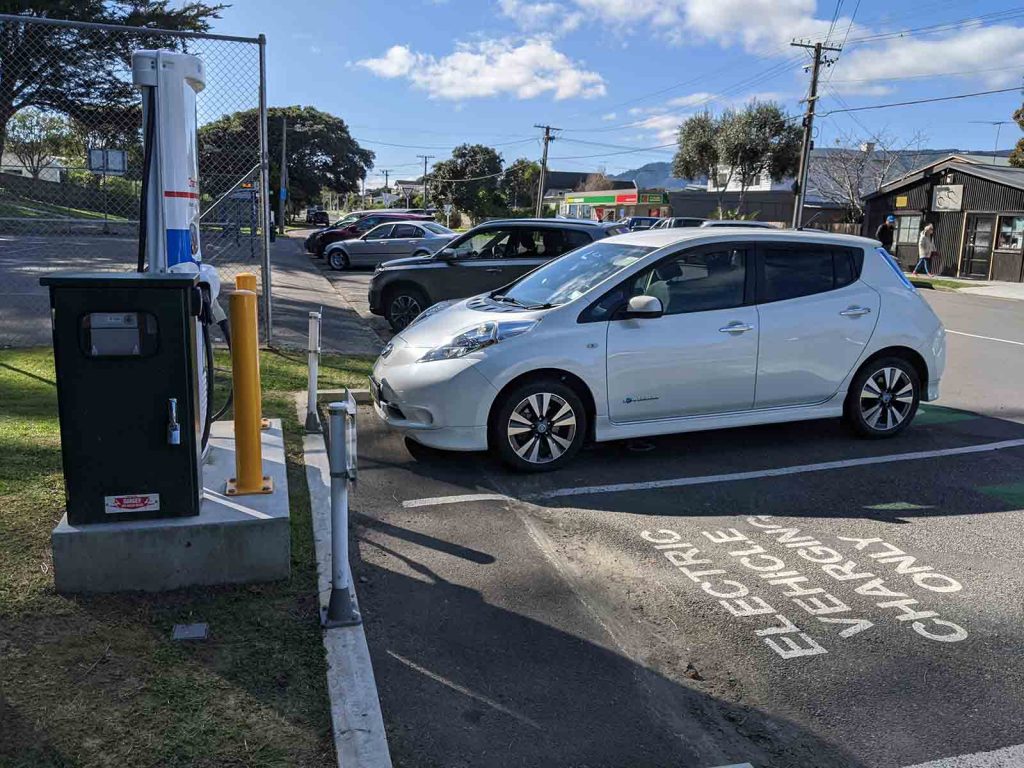 Waikanae electric vehicle charging station