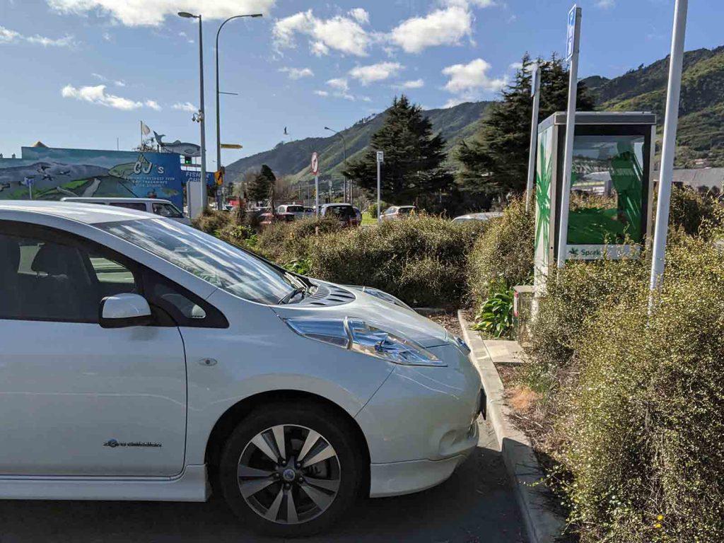 Waikanae Main Road electric vehicle charging location