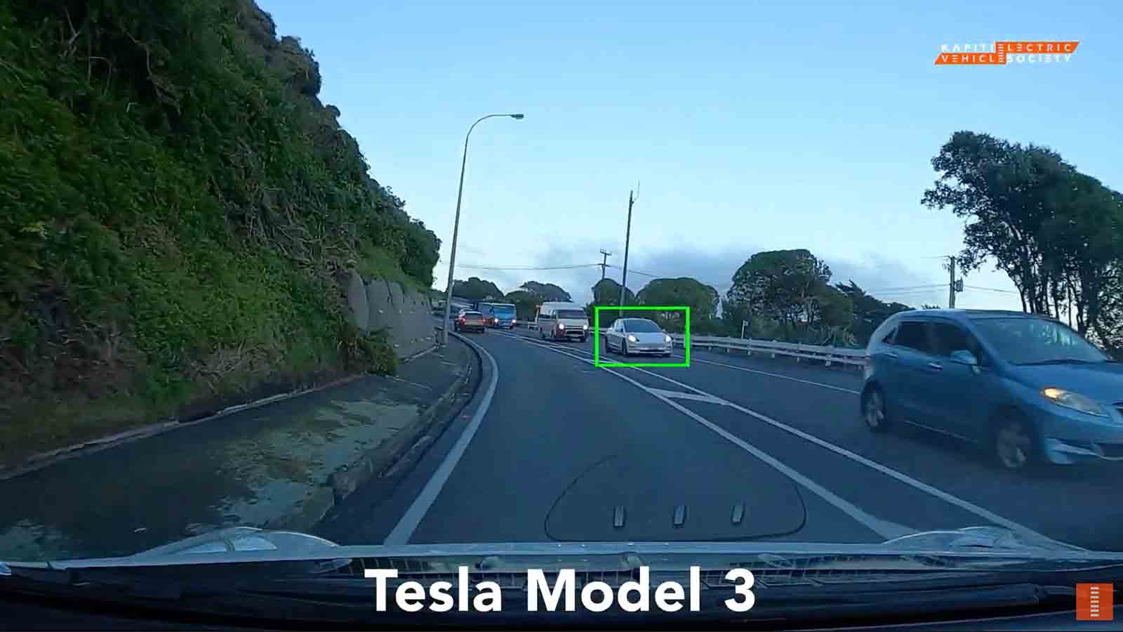 Screenshot from an Electric Vehicle Counting Report video